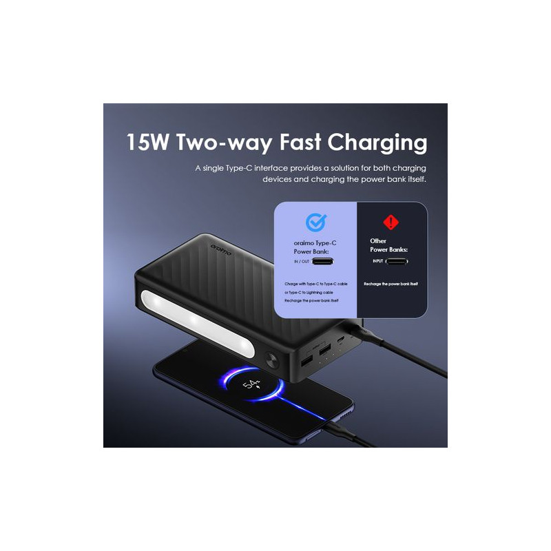 Power Bank Oraimo OPB-1270 27AH Black by sea