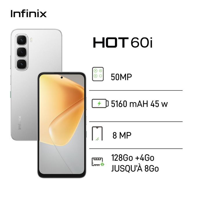 INFINIX HOT 60i - 128Go + 4Go
